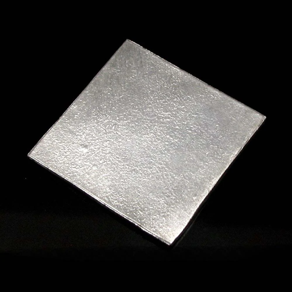 1 Inch Pure Silver Square Piece Chandi ka chokor - Image 3