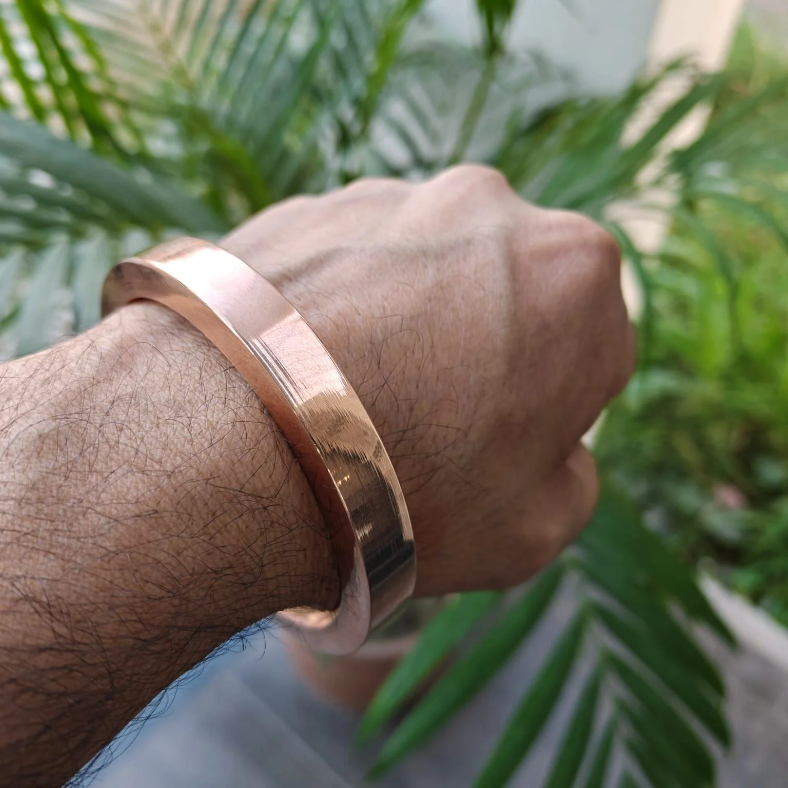 180-200 Grams Jointless casting heavy copper Kada for Men - Image 3