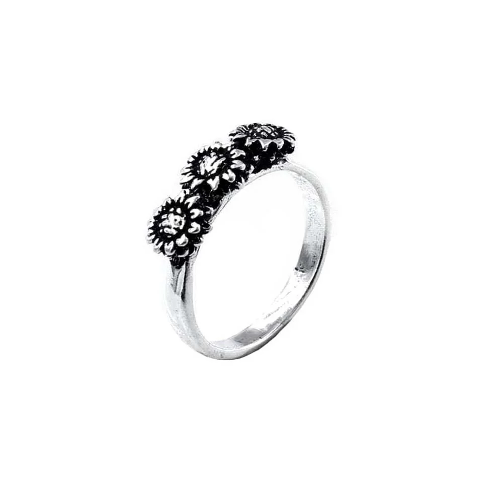 Antique Flower Style Real 925 Sterling Silver Women's ring - Image 3