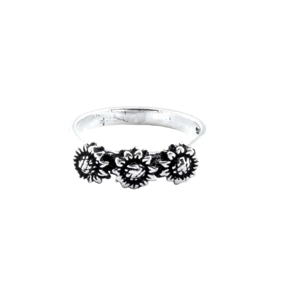 Antique Flower Style Real 925 Sterling Silver Women's ring - Image 4