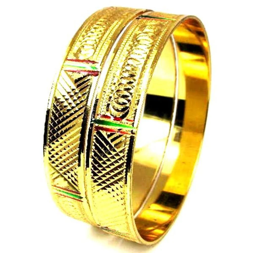 Gold Plated Bridal Fashion Jewelry Bracelet Set Size 2.8 - Image 3