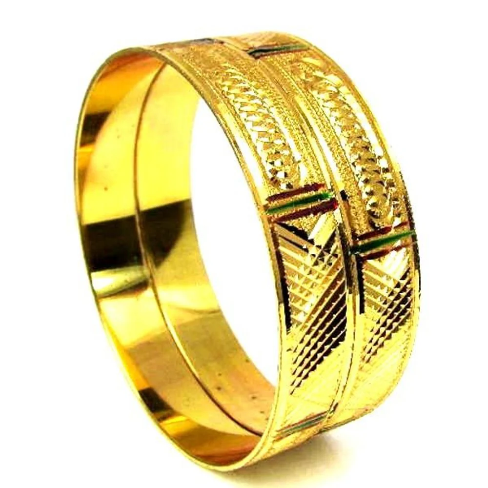 Gold Plated Bridal Fashion Jewelry Bracelet Set Size 2.8 - Image 4