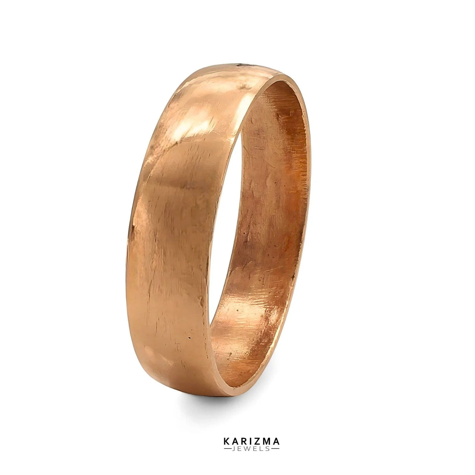 Heavy Jointless Copper wide Bangle bejod tamba ka kada for astrology - Image 3