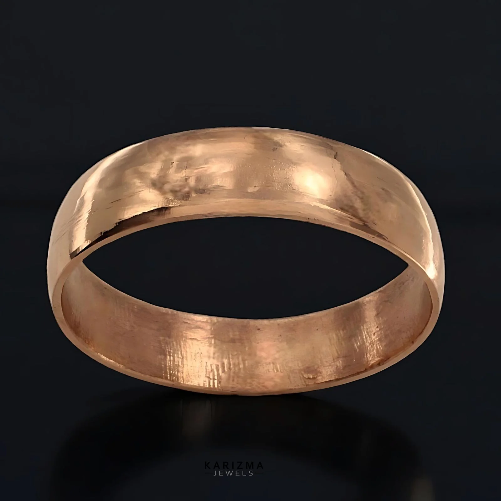 Heavy Jointless Copper wide Bangle bejod tamba ka kada for astrology - Image 5