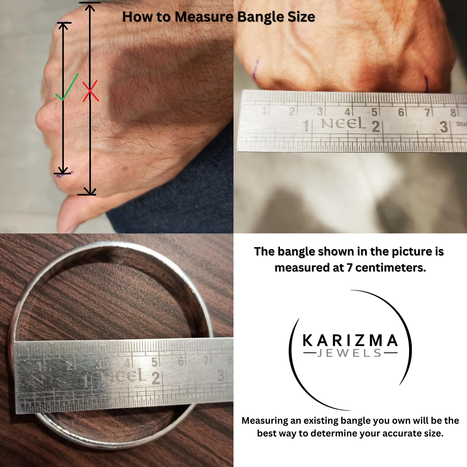 Heavy Silver men's Kada without Joint - Chandi ka bejod kada - Image 7