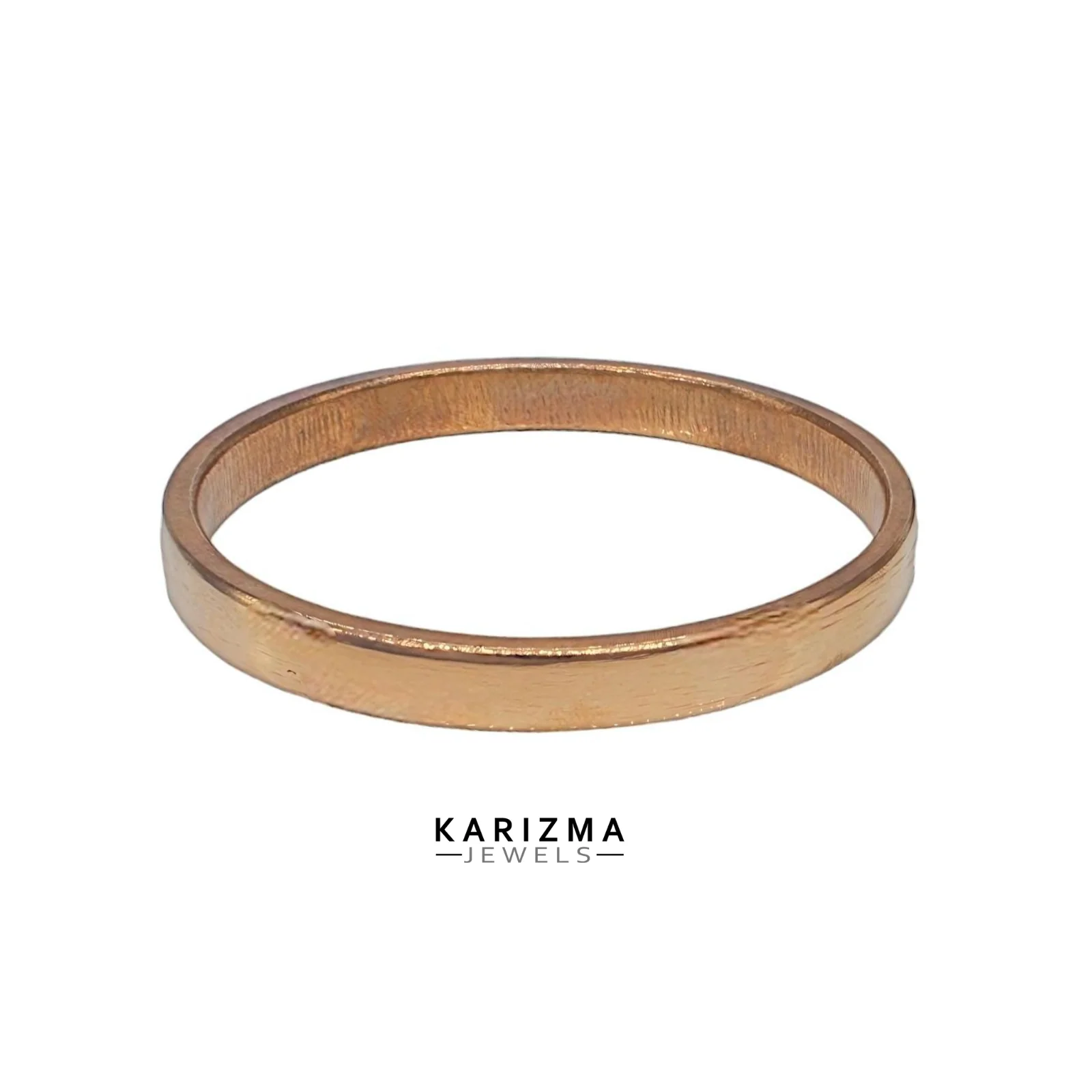Heavy Flat Copper Jointless casting Bangle bejod tamba ka kada for astrology - Image 5