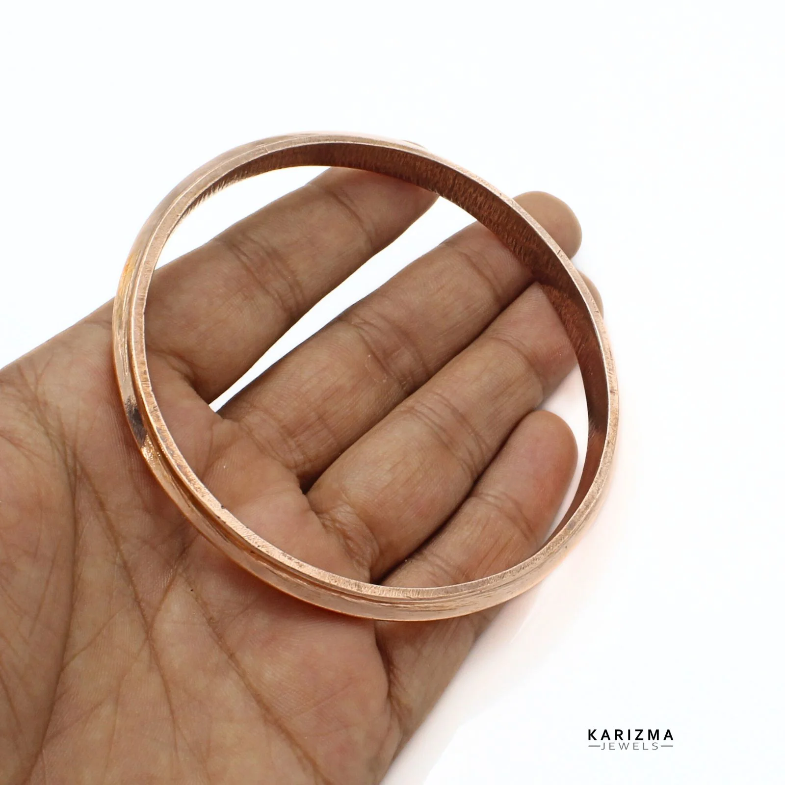 Jointless Pure Copper Bangle kada for Astrology - Image 5