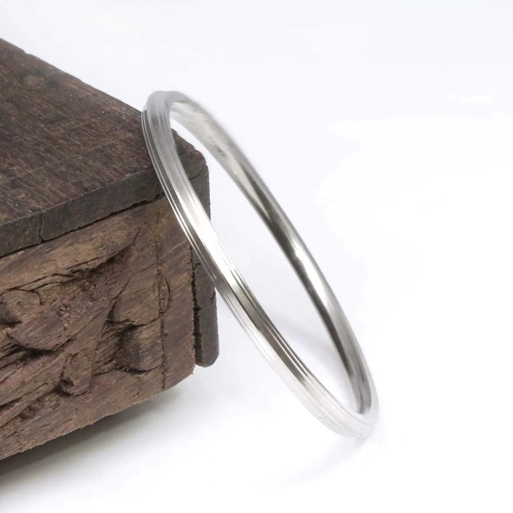 Smooth Premium Shine Stylish Stainless Steel Kara for Kids Children bangle - Image 3