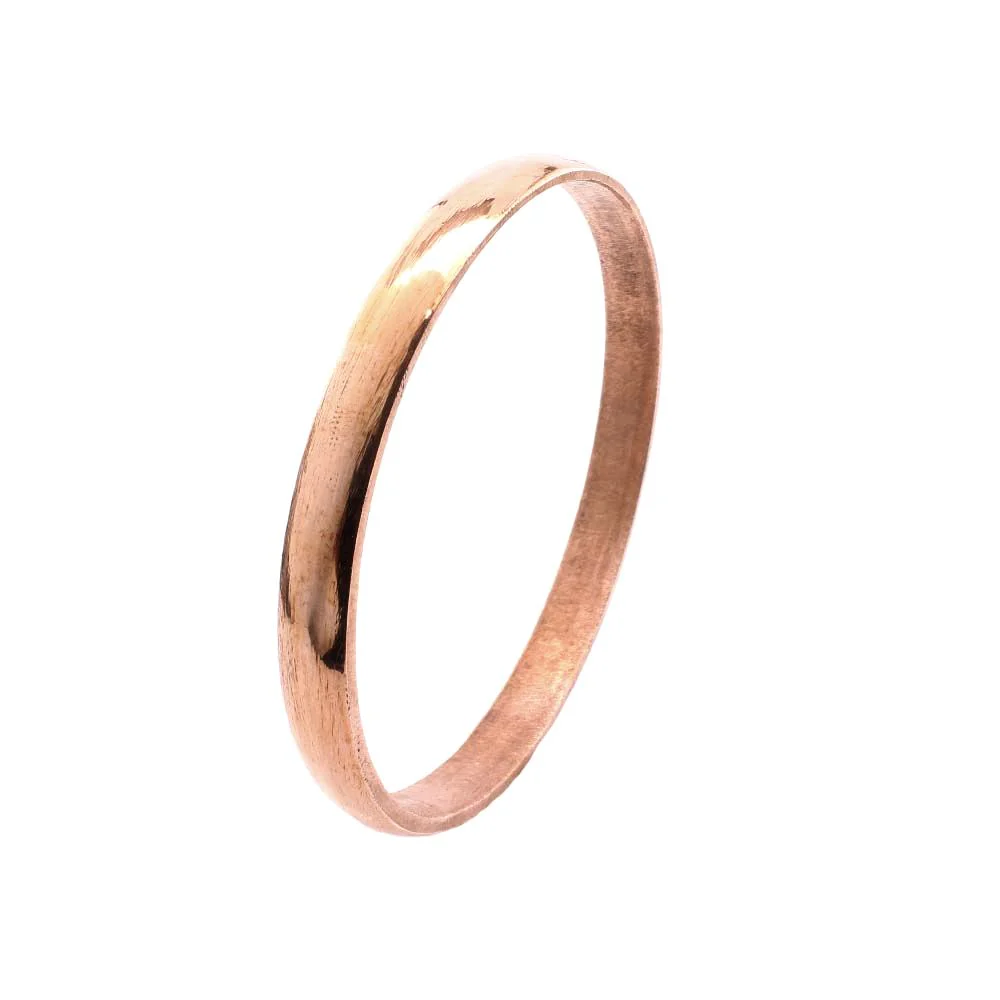 Solid Jointless Copper Kada Bracelet for Men (Pure Copper Cuff) - Image 3