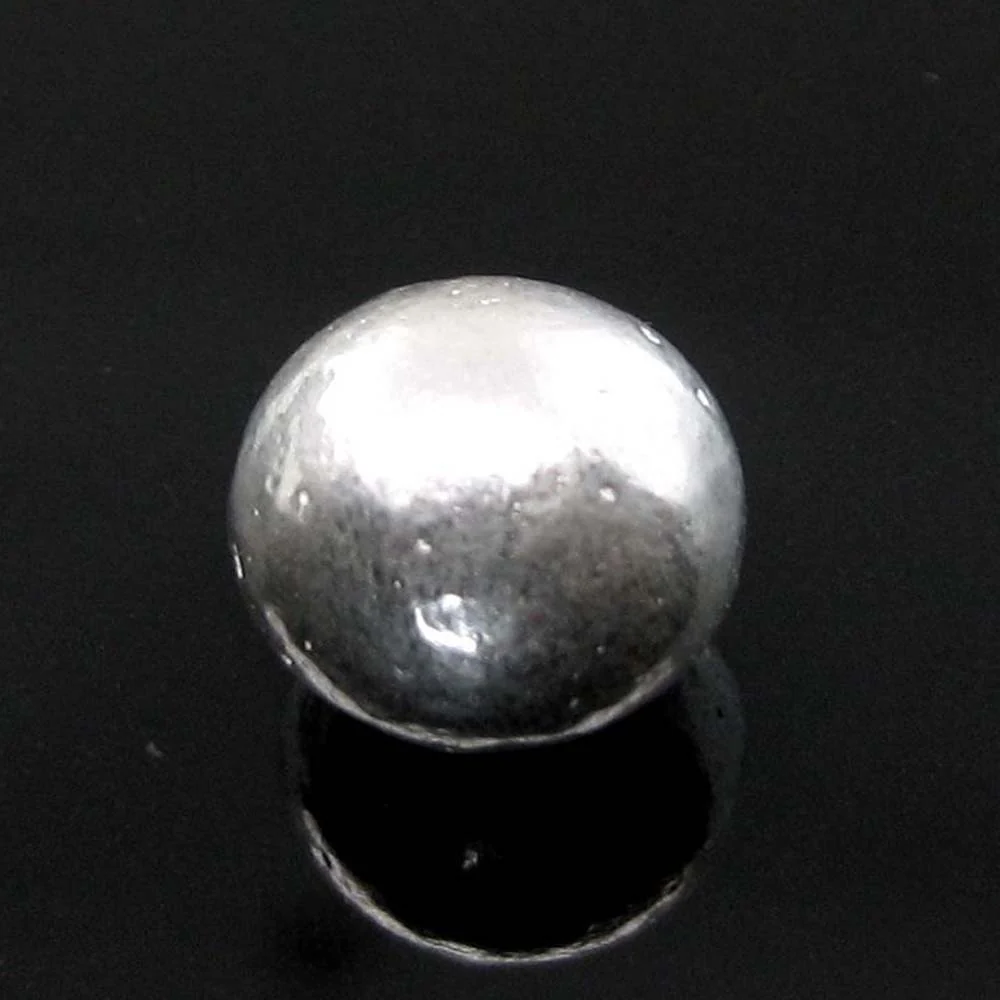 Solid Pure Silver Full Round Ball chandi ki thos Goli for Astrological remedy - Image 5